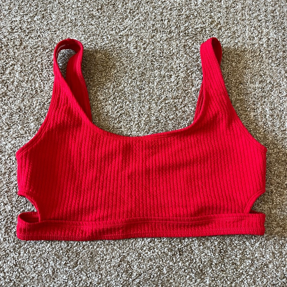 NWOT Red Bikini Top